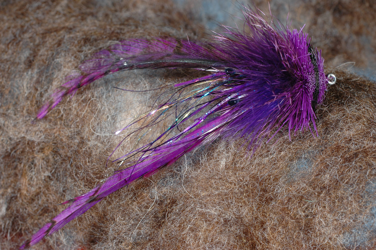 Floating Crab, black & purple 3/0