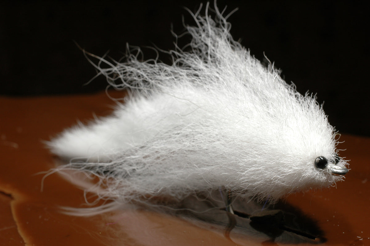 Fox Fur Tarpon Fly, white 2/0