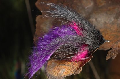 Fox Fur Tarpon Fly, black and purple